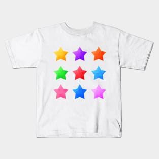 Colorful Watercolor Stars Pack Kids T-Shirt